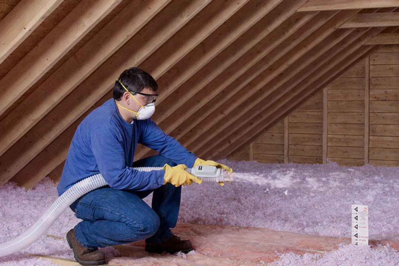 Blown-in insulation